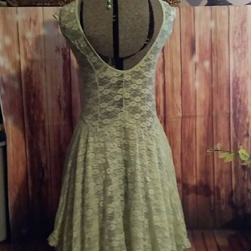 NWOT Free People Long Layered Lace Dress REDUCED❣ - Picture 7 of 8